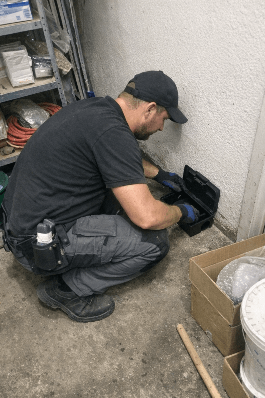 Rattenbekämpfung und Nagerkontrolle in Gebäuden.